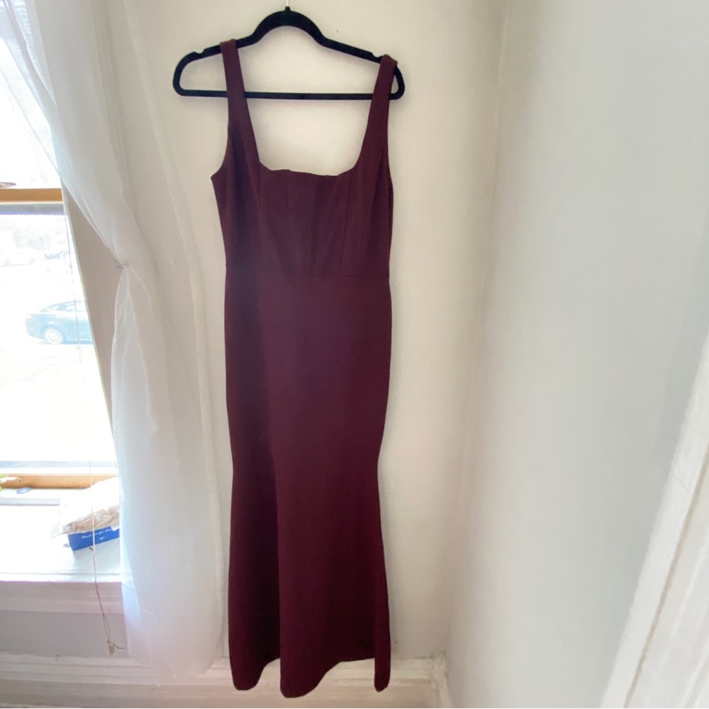 Windsor long maroon evening gown/dress